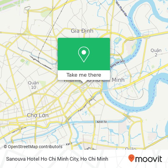 Sanouva Hotel Ho Chi Minh City map