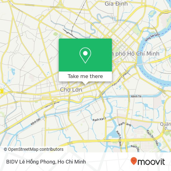 BIDV Lê Hồng Phong map