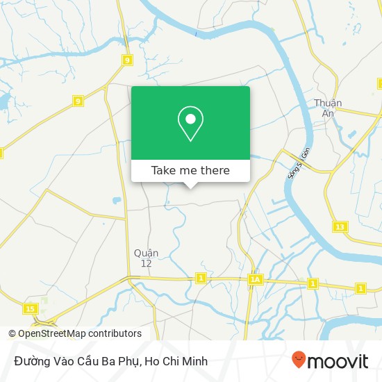 Đường Vào Cầu Ba Phụ map