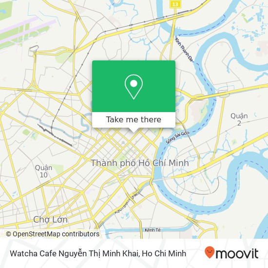 Watcha Cafe Nguyễn Thị Minh Khai map