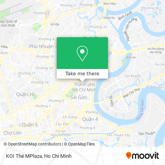 KOI Thé MPlaza map