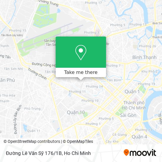 Đường Lê Văn Sỹ 176/1B map