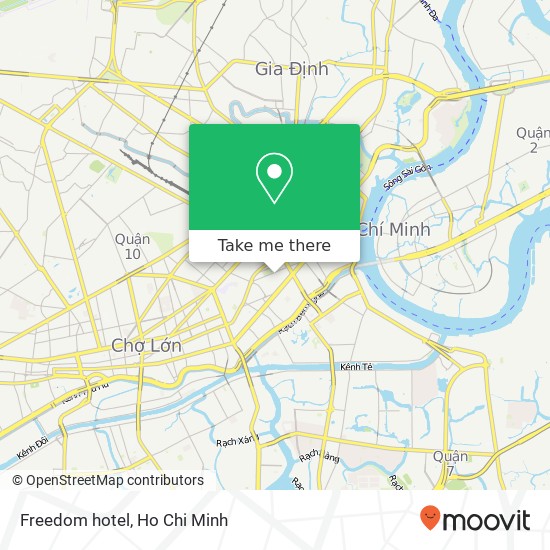 Freedom hotel map