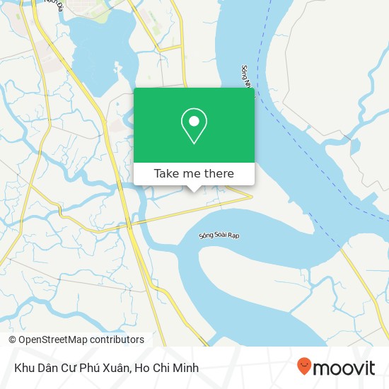 Khu Dân Cư Phú Xuân map