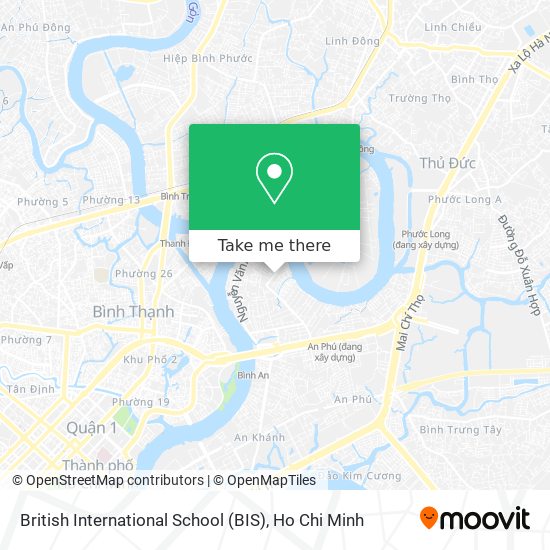 British International School (BIS) map