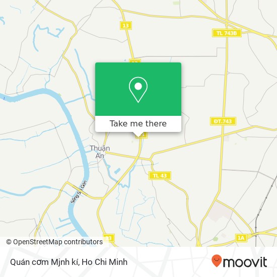 Quán cơm Mjnh kí map