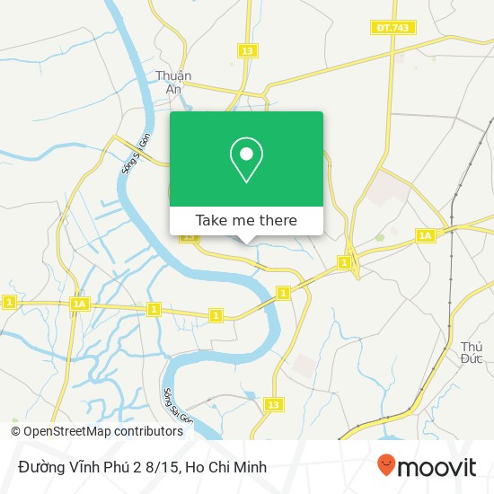 Đường Vĩnh Phú 2 8/15 map