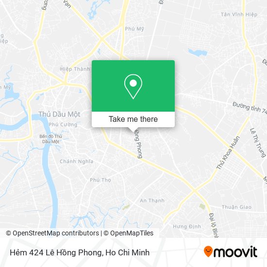 Hẻm 424 Lê Hồng Phong map