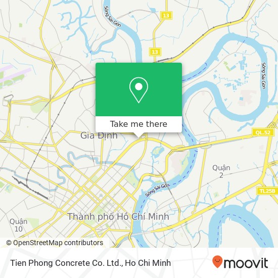 Tien Phong Concrete Co. Ltd. map