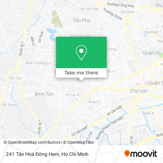 241 Tân Hoà Đông Hem map