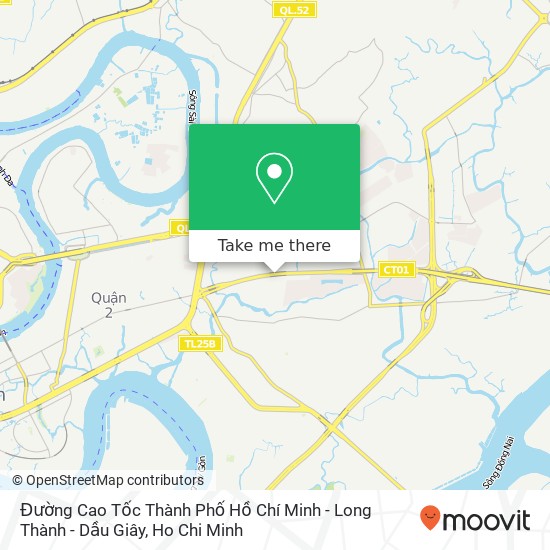Đường Cao Tốc Thành Phố Hồ Chí Minh - Long Thành - Dầu Giây map