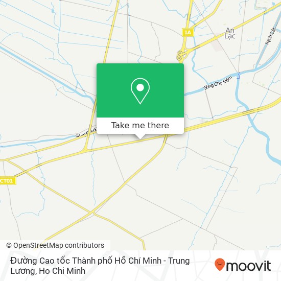 Đường Cao tốc Thành phố Hồ Chí Minh - Trung Lương map