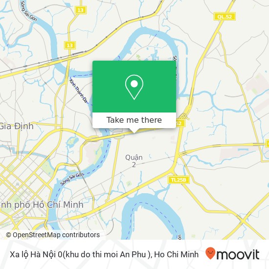 Xa lộ Hà Nội 0(khu do thi moi An Phu ) map