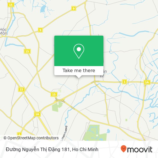 Đường Nguyễn Thị Đặng 181 map