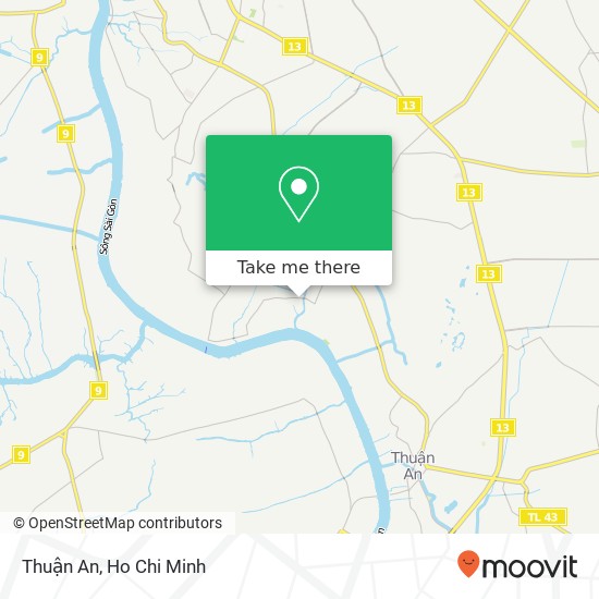 Thuận An map