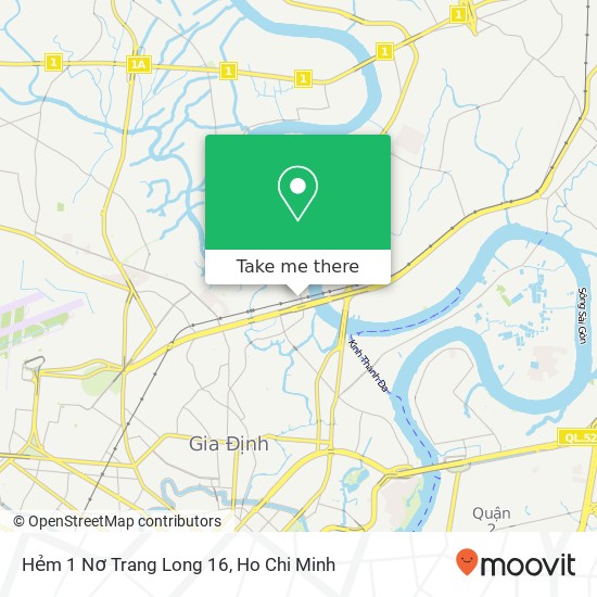 Hẻm 1 Nơ Trang Long 16 map