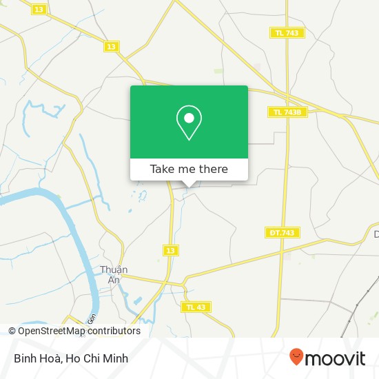 Binh Hoà map