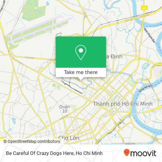 Be Careful Of Crazy Dogs Here map