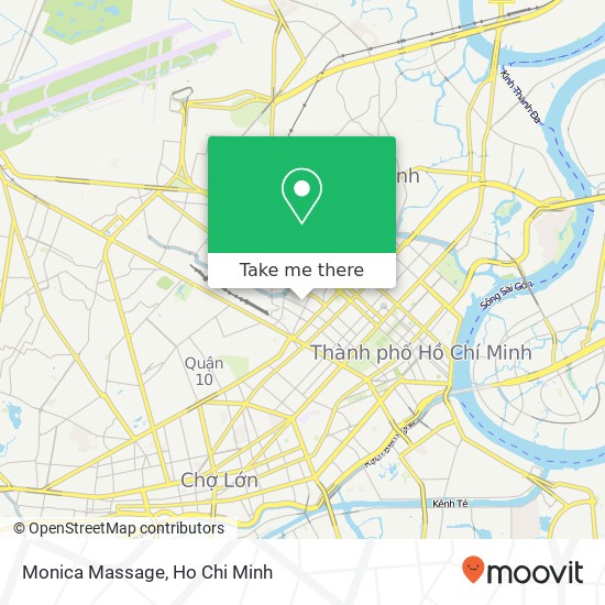 Monica Massage map