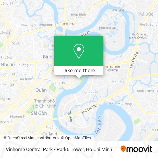 Vinhome Central Park - Park6 Tower map
