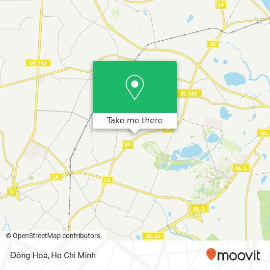 Đông Hoà map