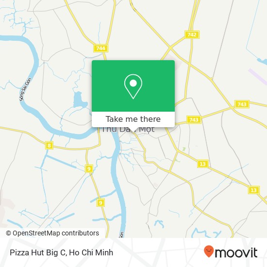 Pizza Hut Big C map
