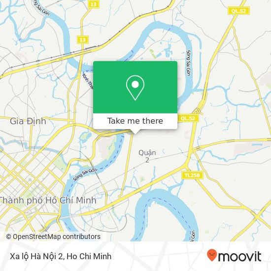 Xa lộ Hà Nội 2 map