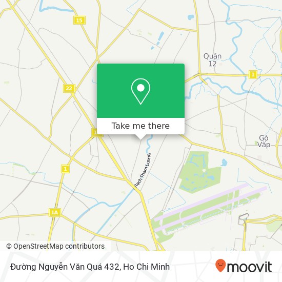 Đường Nguyễn Văn Quá 432 map