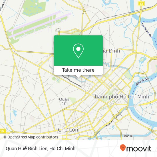 Quán Huế Bích Liên map