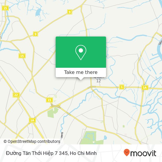 Đường Tân Thới Hiệp 7 345 map