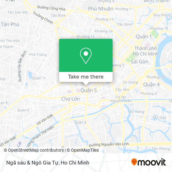 Ngã sáu & Ngô Gia Tự map