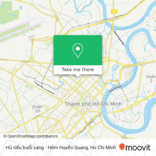 Hủ tiếu buổi sáng - Hẻm Huyền Quang map