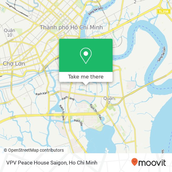 VPV Peace House Saigon map