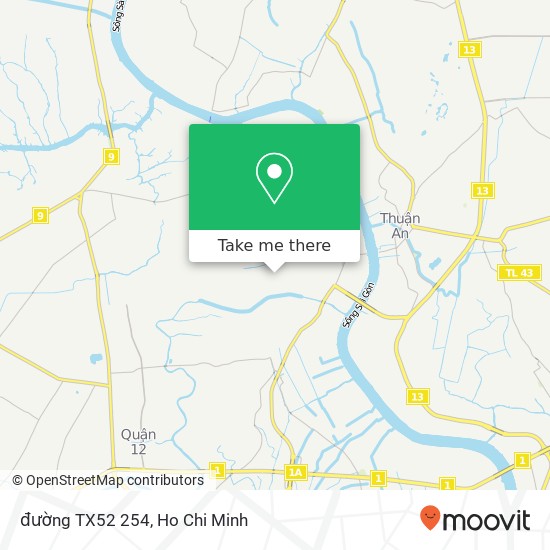 đường TX52 254 map