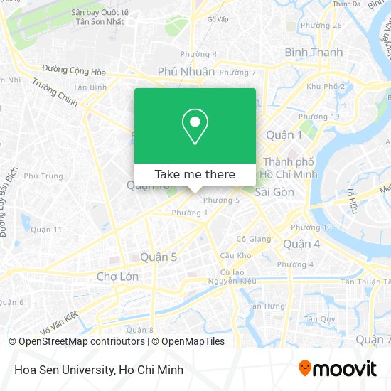 Hoa Sen University map