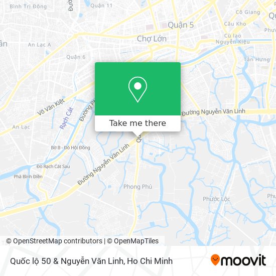 Quốc lộ 50 & Nguyễn Văn Linh map