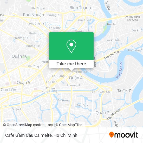 Cafe Gầm Cầu Calmelte map