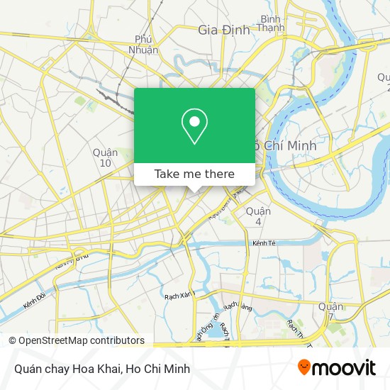 Quán chay Hoa Khai map