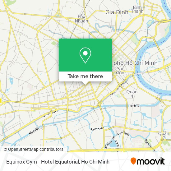 Equinox Gym - Hotel Equatorial map