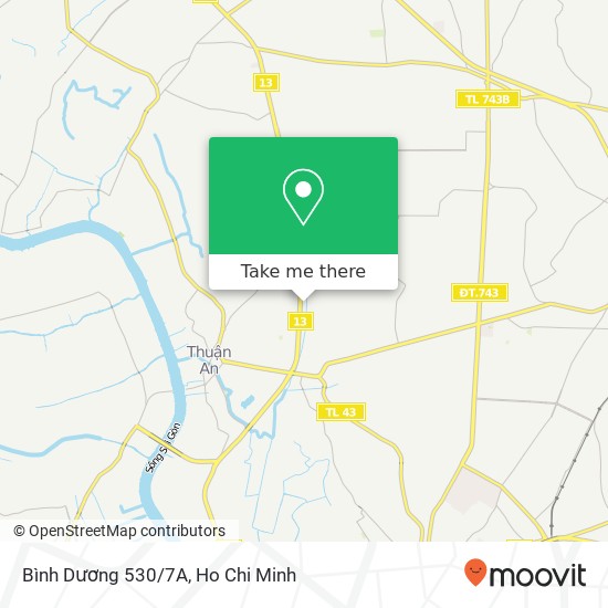 Bình Dương 530/7A map