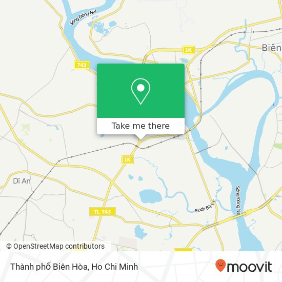 Thành phố Biên Hòa map