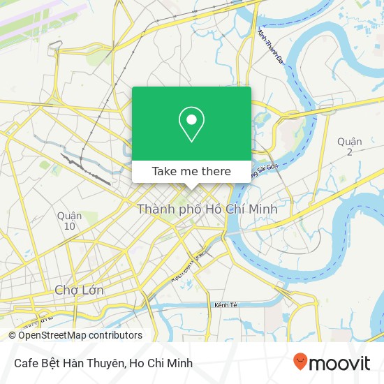 Cafe Bệt Hàn Thuyên map