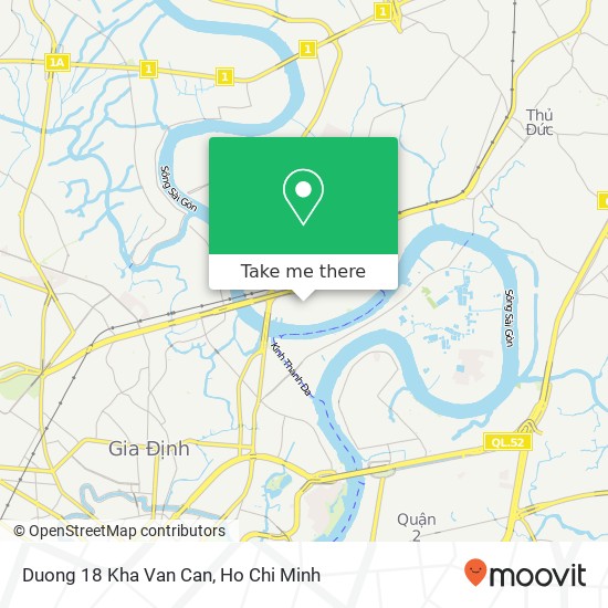 Duong 18 Kha Van Can map