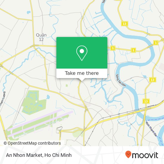 An Nhon Market map