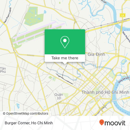 Burger Corner map