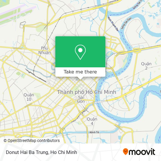 Donut Hai Ba Trung map