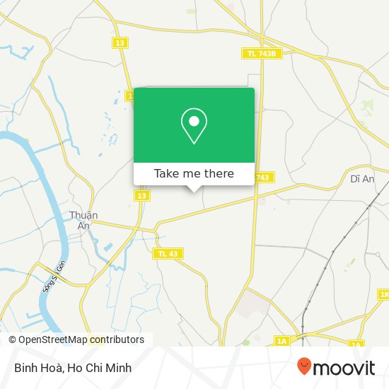 Binh Hoà map