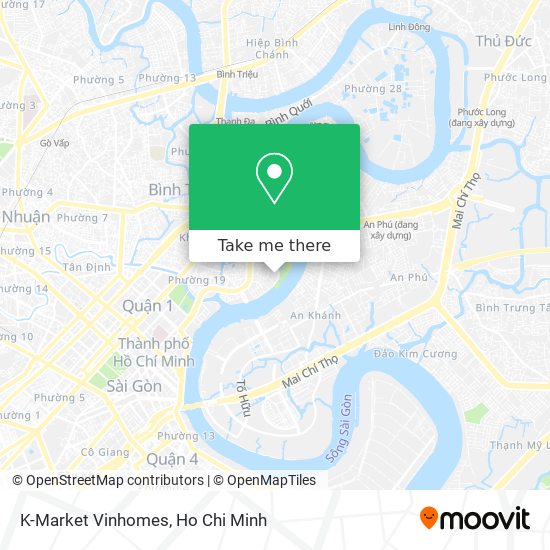 K-Market Vinhomes map