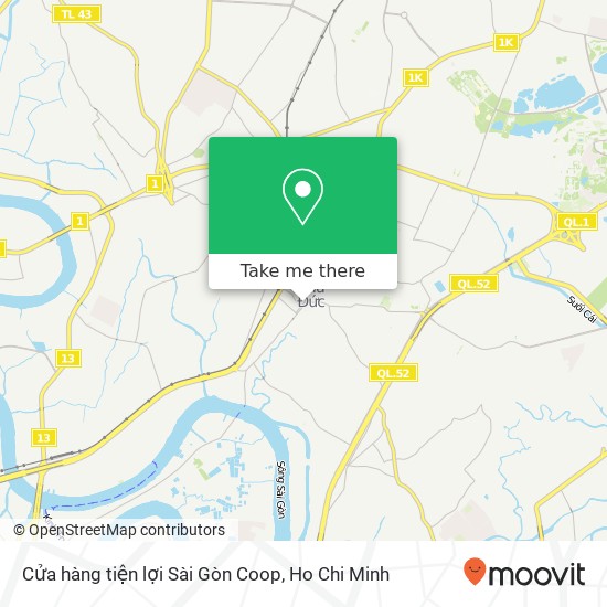 Cửa hàng tiện lợi Sài Gòn Coop map