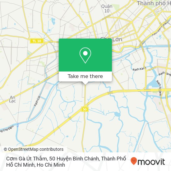 Cơm Gà Út Thắm, 50 Huyện Bình Chánh, Thành Phố Hồ Chí Minh map